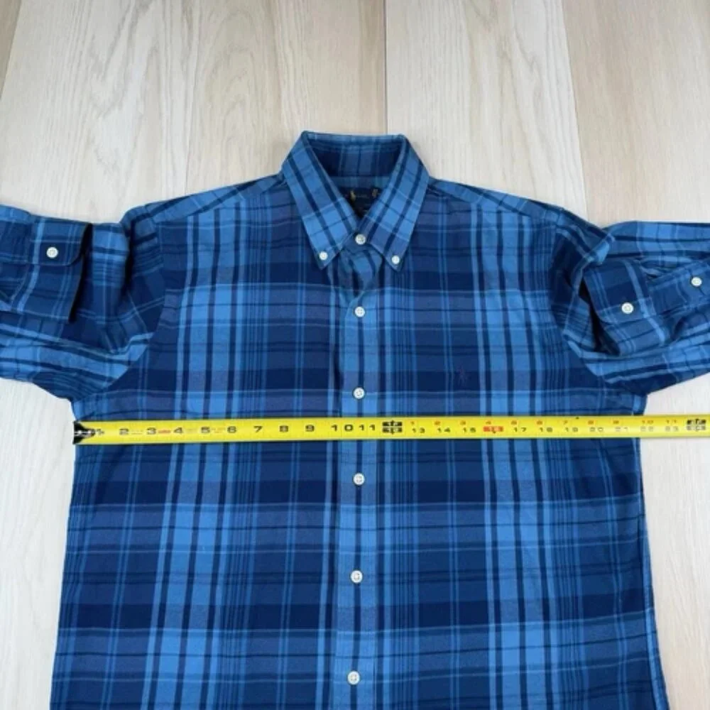 Polo Ralph Lauren Classic Fit Performance Flannel Shirts Mens M Medium Set Of 2 - Picture 5 of 16